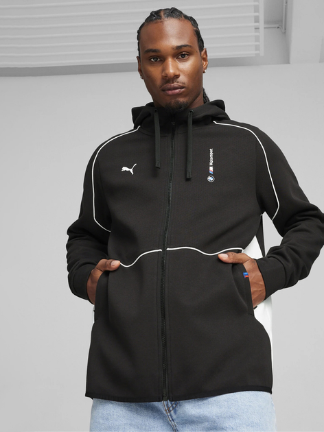Толстовка на молнии мужская Puma Bmw M Motorsport 62414401 M Black (4099685652129) 