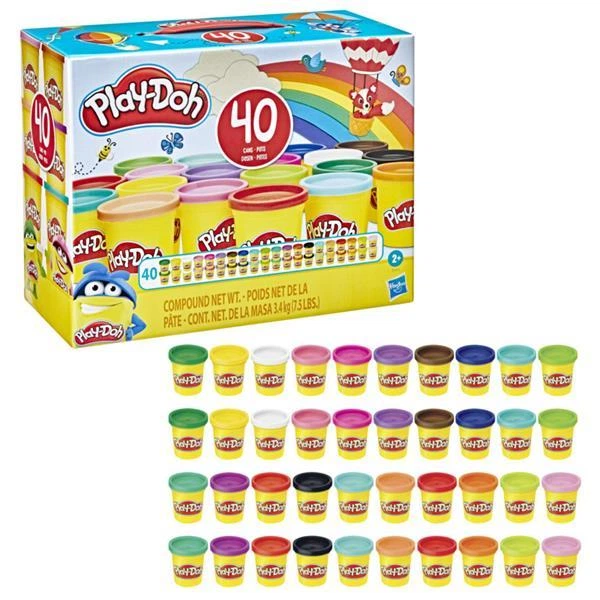 Набор пластилина Play-Doh 40 баночек (E9413) 4982851 - Фото 1 Набор пластилина Play-Doh 40 баночек (E9413) 4982851 - изображение 1