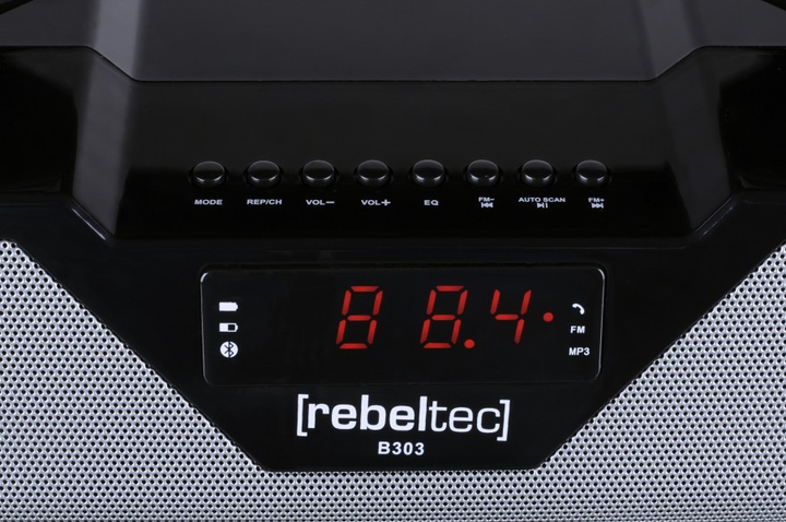 Głośnik przenośny Rebeltec SoundBox 400 Black (RBLGLO00012) - obraz 4