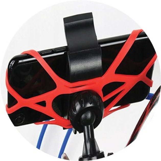 Uchwyt rowerowy na telefon Rebeltec M40 Bike Black/Red (RBLUCH00007) - obraz 4