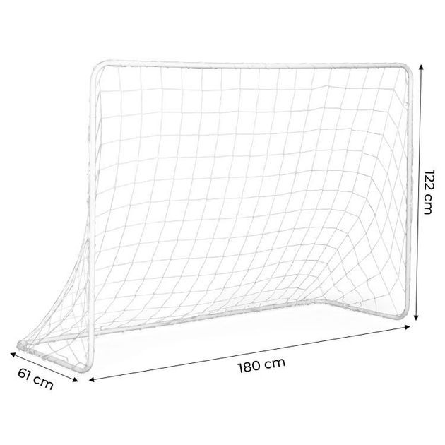 Bramka piłkarska EcoToys stalowy stelaż 180 cm (5903769975891) - obraz 5