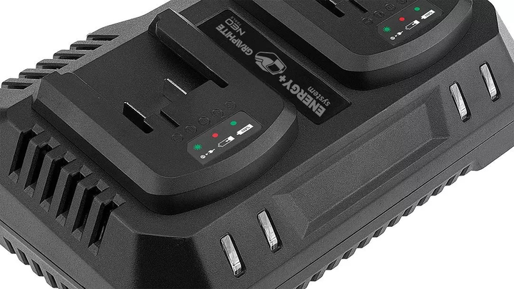 Зарядний пристрій подвійний для акумуляторів Graphite Energy+ 230V 58G085-1 (5902062996749) - зображення 8