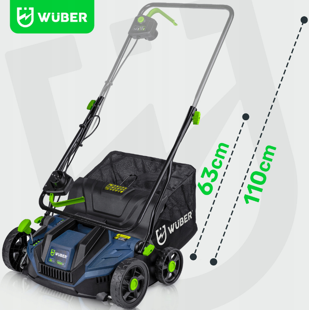 Аэратор, скарификатор Wuber 32см 1300Вт - Фото 6 Аэратор, скарификатор Wuber 32см 1300Вт - изображение 6