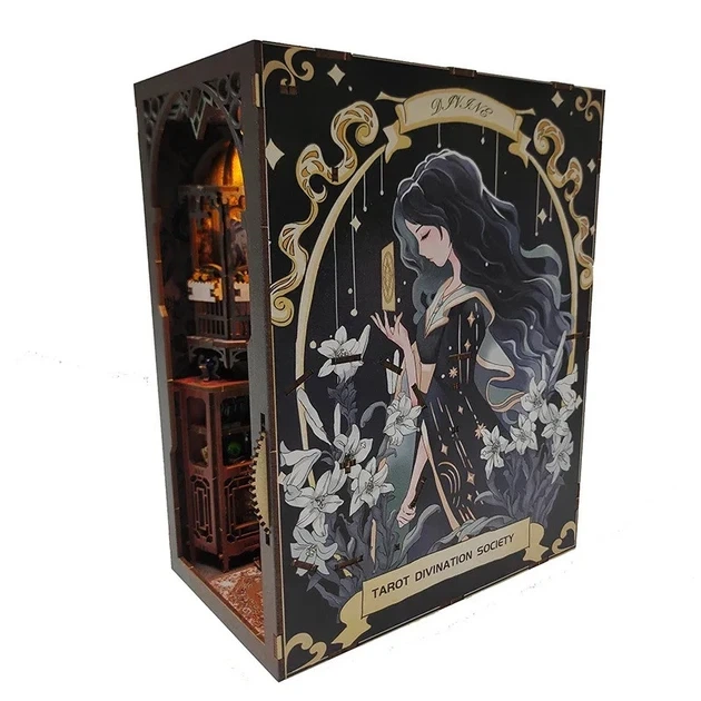 Конструктор Бук Нук Tarot Divination Society Book Nook DIY букнук інтер'єрний конструктор на книжкову полицю - изображение 5