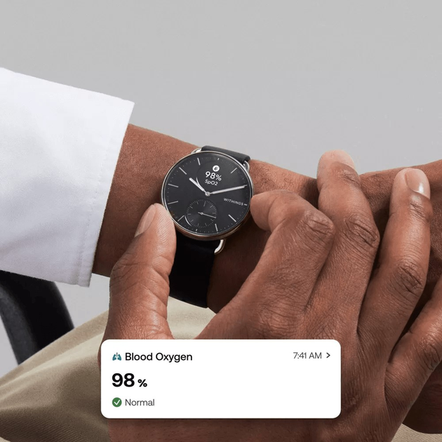 Смарт-годинник Withings ScanWatch 2 38mm Black (HWA10-model 1-All-Int) - зображення 8