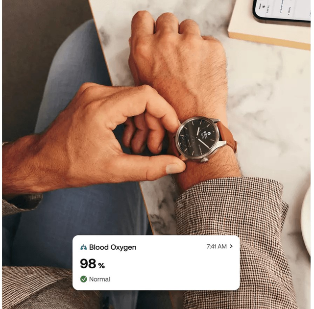 Smartwatch Withings ScanWatch 2 42mm Black (HWA10-model 4-All-Int) - obraz 9