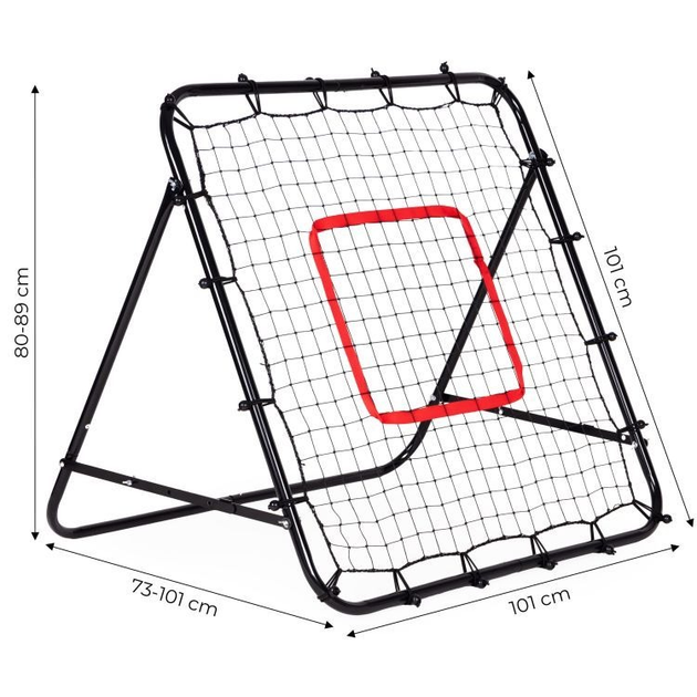 Тренажерна сітка EcoToys Rebounder 100 x 100 см (5905817006052) - зображення 6