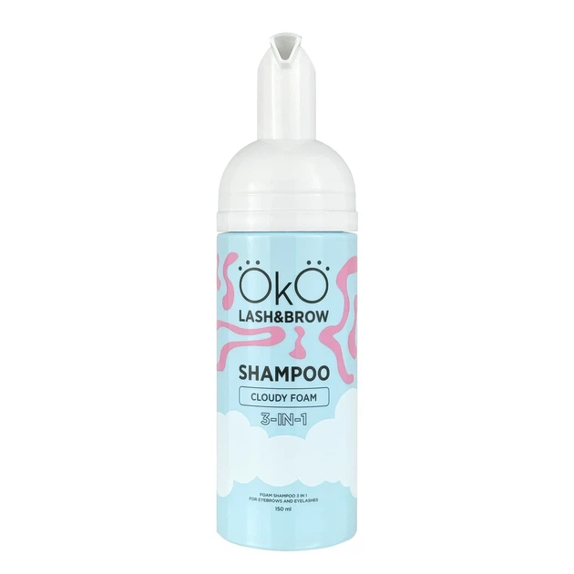Шампунь-піна 3в1 для брів та вій OKO Shampoo Cloudy Foam, 150мл. - зображення 2