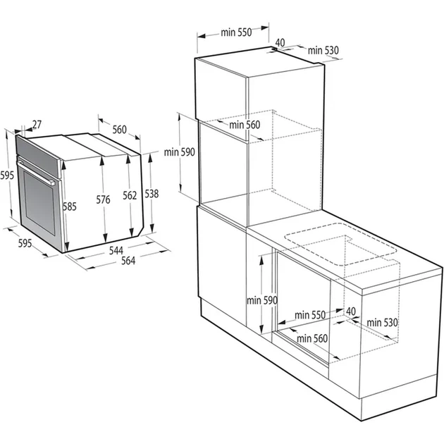 Електрична духова шафа GORENJE BO 6735 E05B - изображение 2