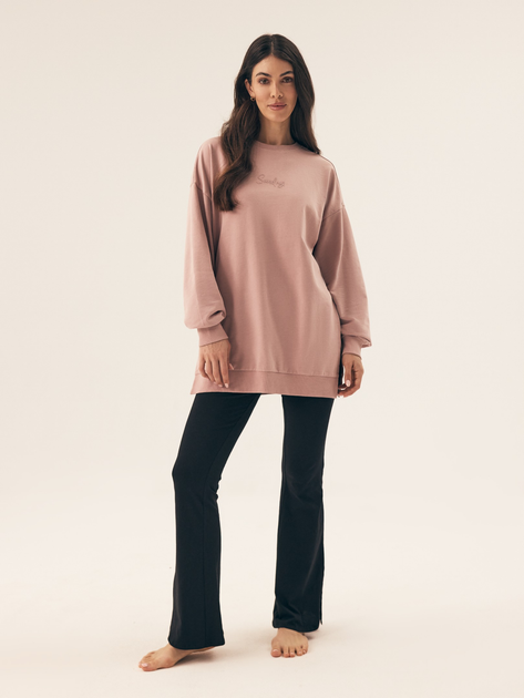 Bluza damska bez kaptura oversize Esotiq Ray 42352-39X L Różowa (5903972371312) - obraz 3