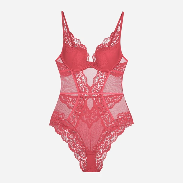 Body damskie koronkowe Esotiq Sweetheart 42360-42X L Różowe (5903972394694) - obraz 7