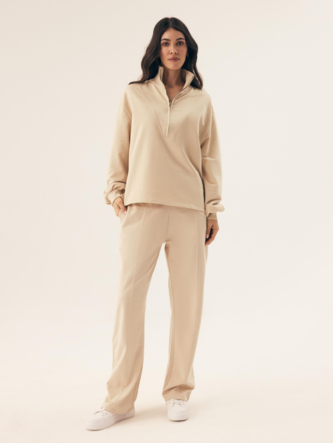 Bluza damska nierozpinana streetwear Esotiq Ramu 42401-08X S Beżowa (5903972533604) - obraz 3