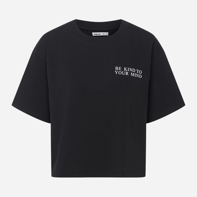 Koszulka damska oversize bawełniana Bloovii Menola 42568-99X L Czarna (5903972548233) - obraz 5