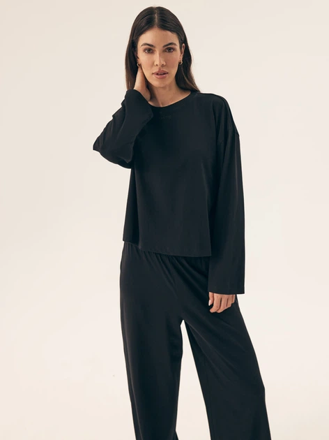 Лонгслів жіночий Esotiq Ruthie 42648-99X S Чорний (5903972501337) - зображення 4