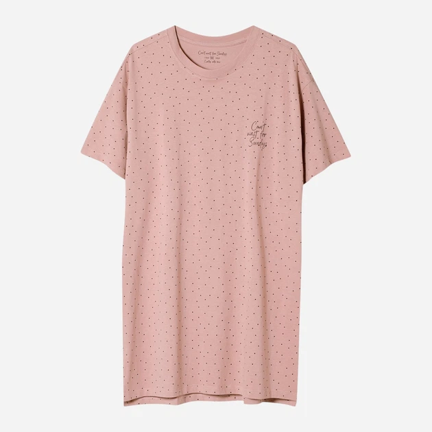 Нічна сорочка жіноча бавовняна великого розміру Esotiq Renya 42407-39X XL Рожева (5903972502563) - зображення 5