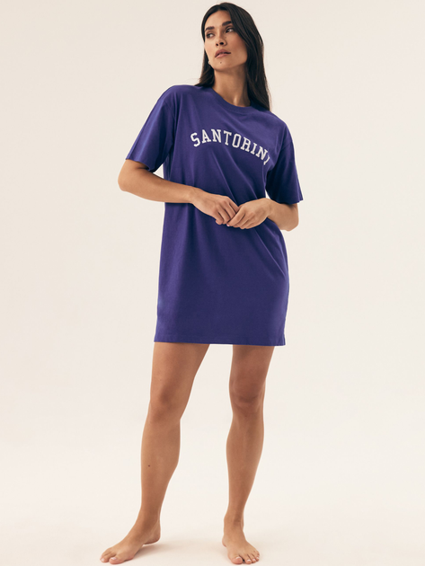 Koszula nocna damska bawełniana Henderson Nimes 42675-55X 2XL Niebieska (5903972378311) - obraz 3