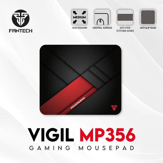 Коврик для мышки Fantech Vigil MP356 (350*300*4mm) Черный - изображение 6