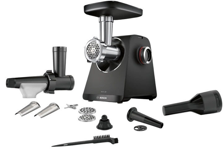 М'ясорубка Bosch MultiPower Серія 4 MFWS435B з насадкою соковижималкою - зображення 1