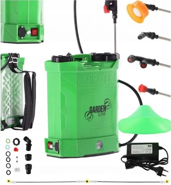 Аккумуляторный ранцевый опрыскиватель 10л Garden line AOK1626