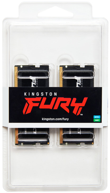 Оперативна пам'ять Kingston Fury SODIMM DDR5-4800 16384MB PC5-38400 (KF548S38IBK2-16) (955555906366792) - Уцінка - зображення 3