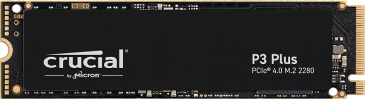 Dysk SSD Crucial P3 Plus 2TB M.2 2280 NVMe PCIe 4.0 x4 3D NAND QLC (CT2000P3PSSD8) (2502E99EF19F) - Outlet - obraz 1