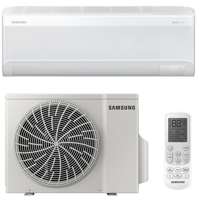 Акція на Кондиціонер Samsung AR60F12C1BWNUA AI WindFree від Rozetka