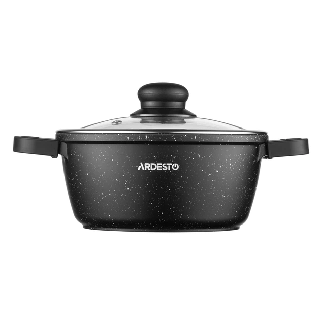 Кастрюля Ardesto Gemini Anzio черная с крышкой 1.8 л 18 см (AR2418GE) - изображение 11