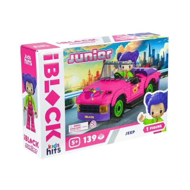 Конструктор IBlock Junior Kids hits Джип 139 деталей (4897126752540) - Фото 2 Конструктор IBlock Junior Kids hits Джип 139 деталей (4897126752540) - зображення 2