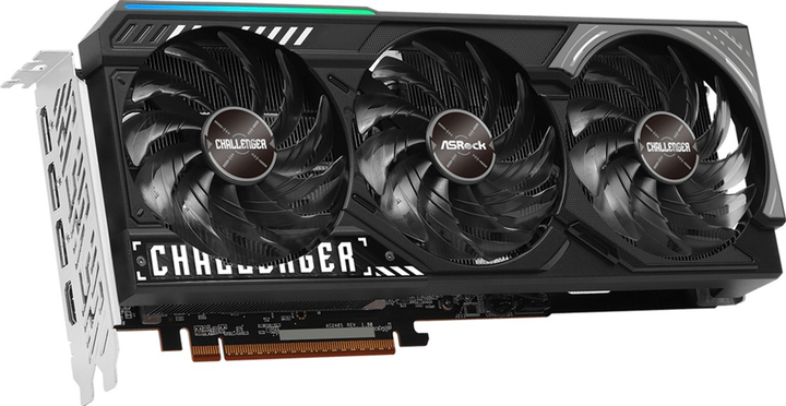 Karta graficzna ASRock PCI-Ex Radeon RX 9070 Challenger 16GB GDDR6 (256bit) (2520/20000) (1 x HDMI, 3 x DisplayPort) (90-GA5NZZ-00UANF) - obraz 3