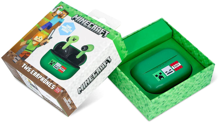 Słuchawki OTL Technologies Minecraft TWS Green (5055371629072) - obraz 8