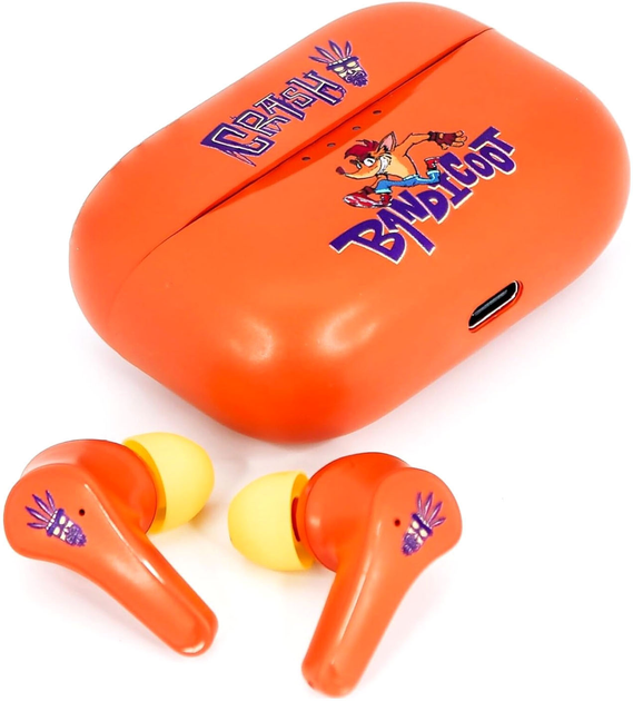 Słuchawki OTL Technologies Crash Bandicoot TWS Orange (5055371628112) - obraz 6