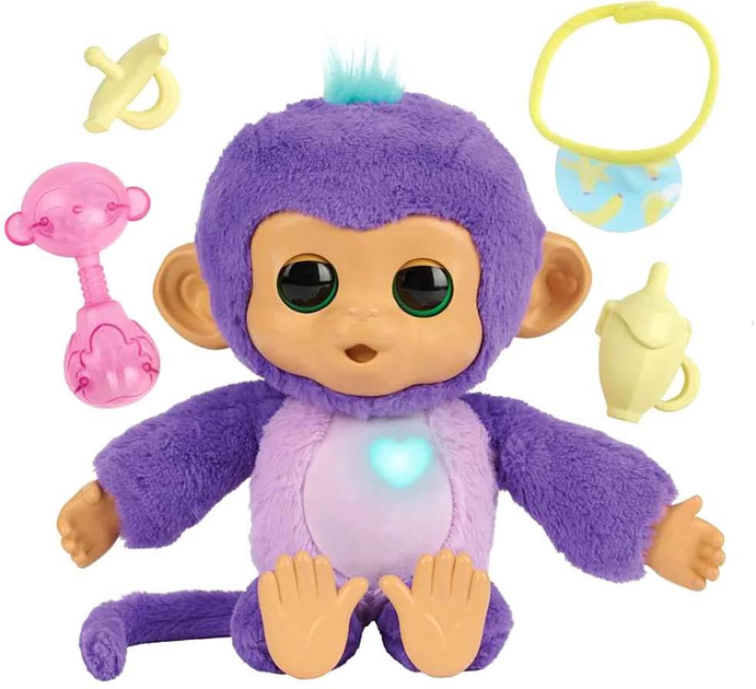 Zabawka interaktywna Fingerlings Care 'n' Cuddles Monkey Sunny 3191 (771171131915) - obraz 2