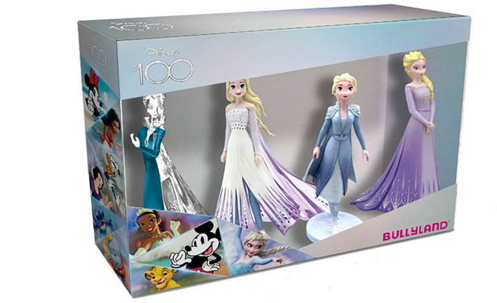 Zestaw figurek Bullyland Walt Disney 100 years Platinium Frozen 4 szt 525393 (4063847134150) - obraz 1