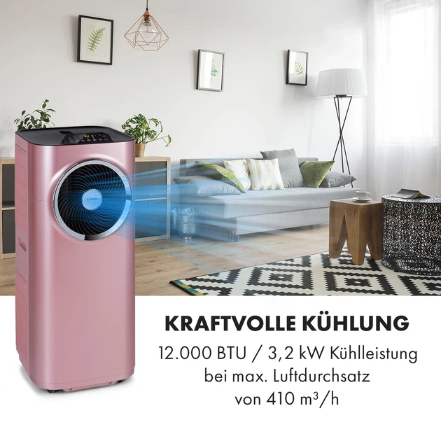 Напольный кондиционер Klarstein Kraftwerk Smart 12K мобильный кондиционер для дома 12000 БТЕ 1350 Вт - изображение 2