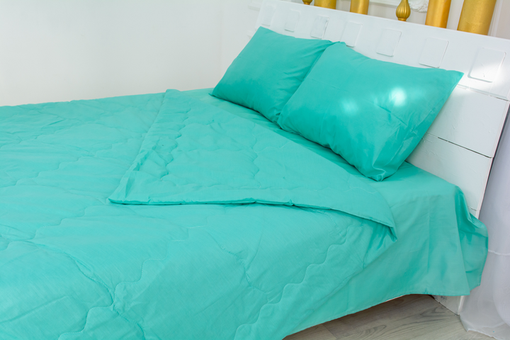 Літній постільний комплект MirSon №2465 BamBoo 11-2208 Mint ковдра 140х205 см + наволочки 2 х 50х70 см + простирадло 150x220 см від Rozetka на платформі USKIDKA Акція на Літній постільний комплект MirSon №2465 BamBoo 11-2208 Mint ковдра 140х205 см + наволочки 2 х 50х70 см + простирадло 150x220 см від Rozetka