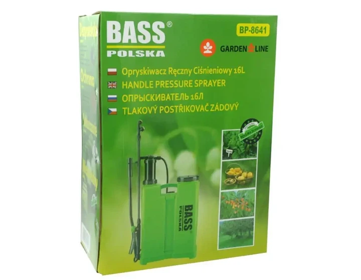 Опрыскиватель ручной напорный 16л Bass Polska BH 8641 Ранцевый опрыскиватель механический для сада - изображение 5
