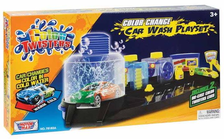 Набір Motormax Twisters Colour Change Car Wash 22411 (661732781836) - зображення 1
