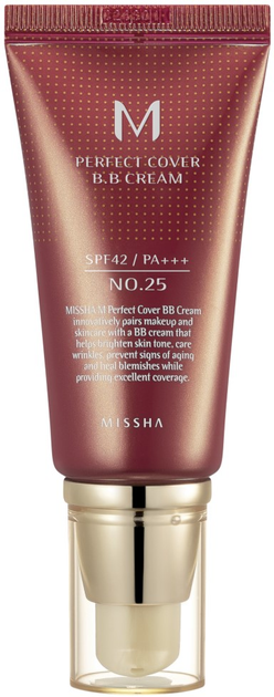 BB-крем Missha M Perfect Cover SPF42/PA++ Multifunctional 25 Warm Beige 50 мл (8809747940714) - зображення 1