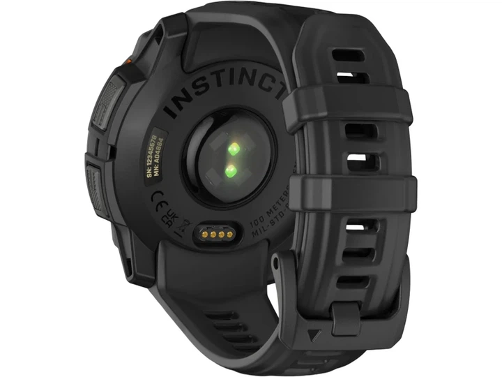 Смарт-годинник Garmin Instinct 3 45mm Solar Black with Black Band (010-02934-00) - изображение 4