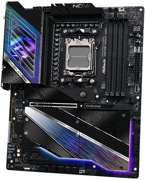 Płyta główna ASRock X870E Nova WiFi (sAM5, AMD X870E, PCI-Ex16) - obraz 3