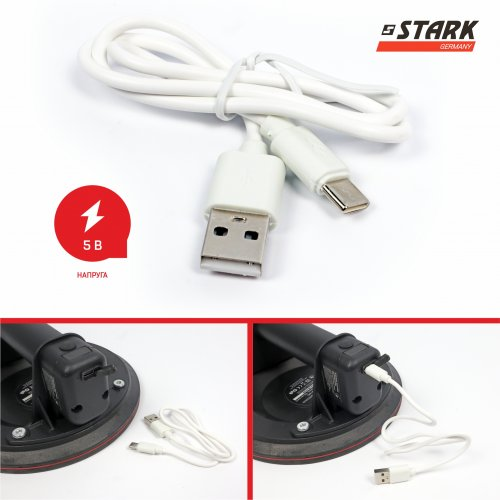 Акумуляторна вакуумна присоска STARK VPE-200A 160 кг (180500022) - зображення 8