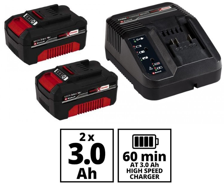 Набор аккумуляторных инструментов EINHELL TK 18/3 Li (CD+AG+HD+2 Battery+Bag) : с АКБ 2шт-18V 3.0Ач+ЗП - Фото 5 Набор аккумуляторных инструментов EINHELL TK 18/3 Li (CD+AG+HD+2 Battery+Bag) : с АКБ 2шт-18V 3.0Ач+ЗП - изображение 5