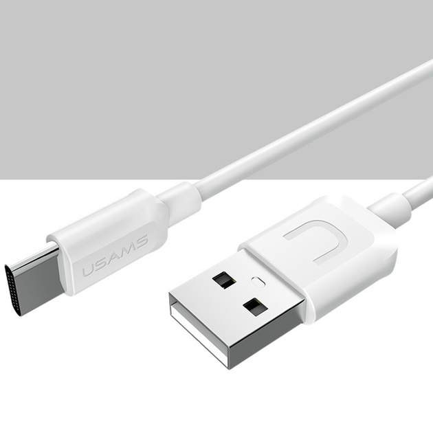 Дата кабель USAMS US-SJ099 USB to Type-C (1m) Білий – фото, відгуки ...