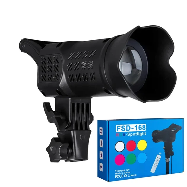 Постоянный контурный студийный LED свет прожектор FSD-168 RGB c пультом ДУ - Фото 2 Постоянный контурный студийный LED свет прожектор FSD-168 RGB c пультом ДУ - изображение 2