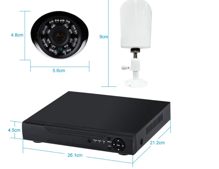 Система відеоспостереження на 8 камер WIFI HD Security Recording System HF006 комплект безпеки - зображення 3