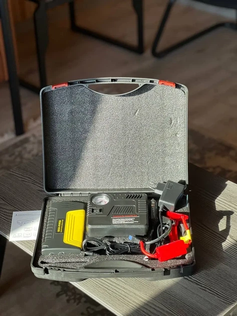Повербанк для запуска авто Пускозарядное устройство Стартер КОМПРЕССОР JUMPSTARTER TM15 (50800 мАч), 68800-500 - изображение 3