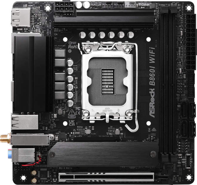 Płyta główna ASRock B860I WiFi (LGA1851, B860, PCI-Ex16) (90-MXBQQ0-A0UAYZ) - obraz 1