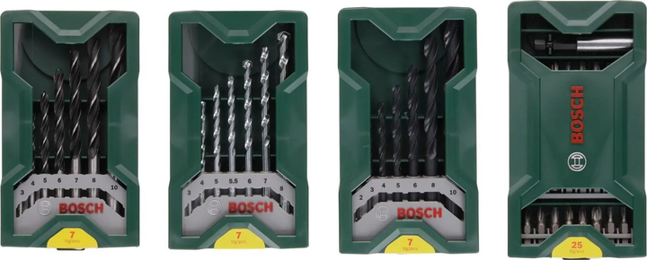 Набір приладдя Bosch 3+1 Mini-X-Line Multipack 46 ел. (2607017071) - зображення 3