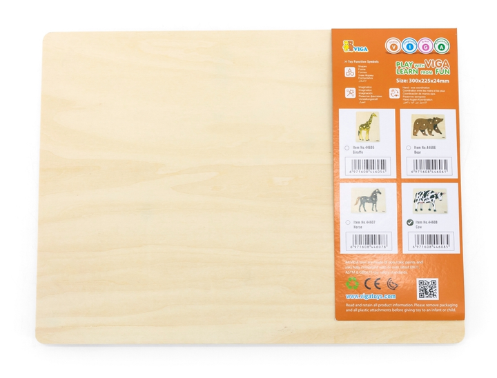 Puzzle PolarB Viga na podkładce z uchwytami Krowa 44608 (6971608446085) - obraz 4