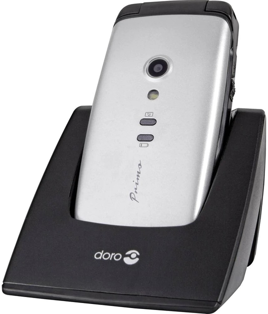 Telefon komórkowy Doro Primo 406 Silver-Black (4260117672682) - obraz 3